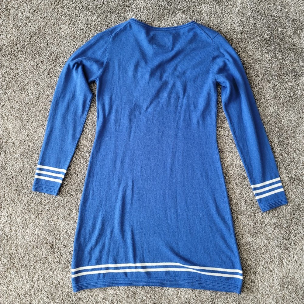 Escales Paris Blue Sweater Dress XL New with Tag - Picture 6 of 14